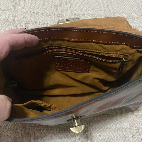 Vintage Patricia Nash Floral Leather Handbag - Picture 4 of 4